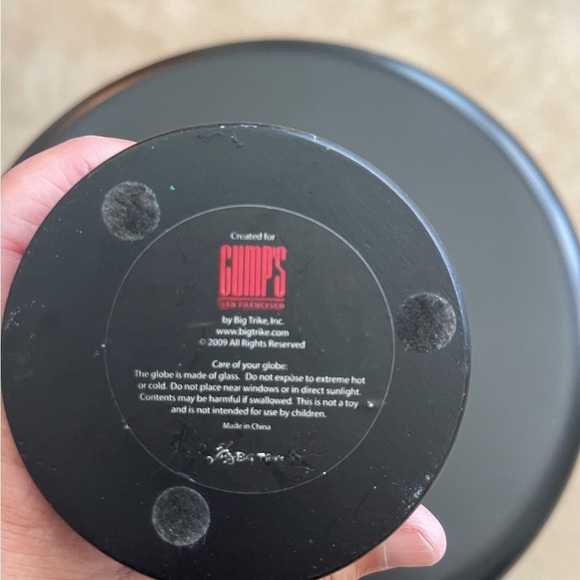 ANGEL SNOW GLOBE VINTAGE GOLD TONE GUMP’S OF SAN FRANCSICO - Picture 5 of 5